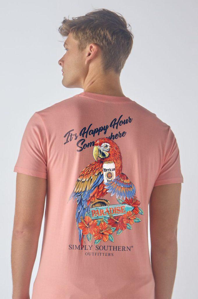 Adult Men's Tee - Happy Peach