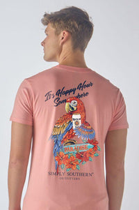 Adult Men's Tee - Happy Peach