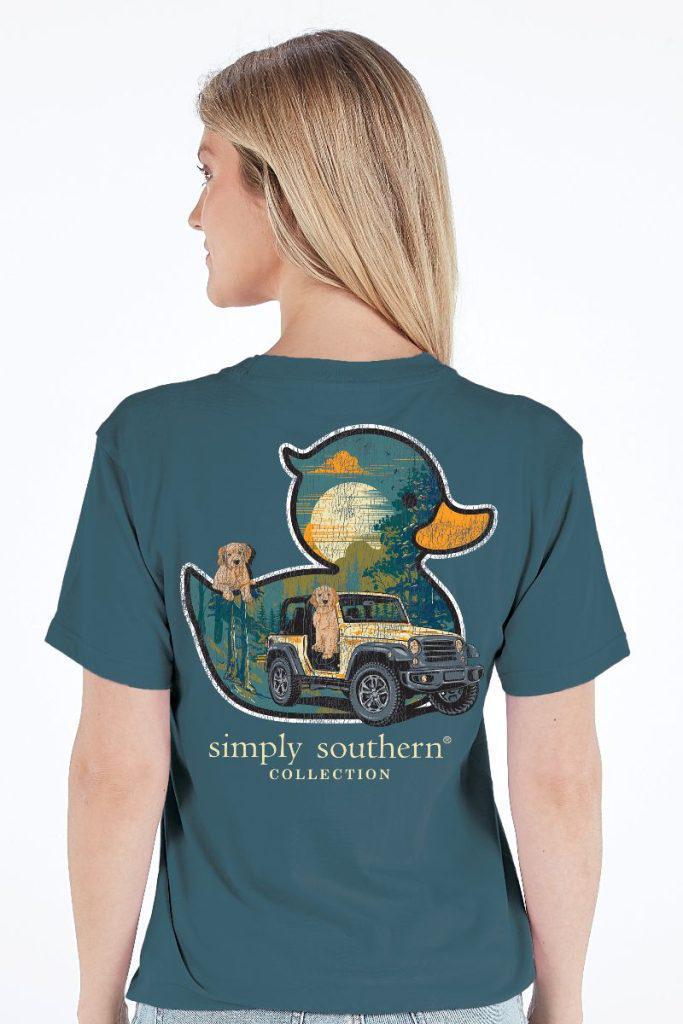 Women's Short Sleeve Tee: Duck